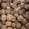 Dados de Jogo de Madeira de Faia com Números, Signos do Zodíaco e Constelações, Dados de Namoro de 12 Lados, Aventura Divertida de Dia dos Namorados, Verdade ou Desafio, Comida