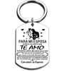 El producto transfronterizo más vendido de Amazon: Amigos Verdaderos Amistad Girasol Colorido Acero Inoxidable Llavero para novias