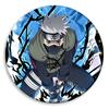 Broche Naruto Mercadoria de Anime Naruto Sasuke Kakashi Alfinete Chapa de Lata Redondo Pingente Desenho Animado