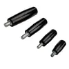 Manípulo rotativo de baquelite preto M5-M12 haste perfuradora acessórios para máquinas-ferramenta industrial longo ondulado manípulo rotativo de baquelite