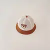 Chapéu de pescador de rede respirável para bebê verão novo chapéu de sol de urso proteção solar infantil chapéu de sol atacado G319