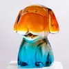 Figurillas de Perro de Cristal de los Doce Animales del Zodiaco: Perro, Rata, Dragón, Serpiente, Caballo, Oveja, Mono, Gallo, Cerdo y Perro Adornos para Manualidades de Sala de Estar y Decoraciones del Zodiaco