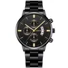 Relojes para hombre con correa de acero para calendario, esfera grande, relojes de cuarzo, relojes para hombre transfronterizos, relojes para hombre de comercio exterior, ventas directas de fábrica al por mayor