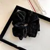 Goma para el pelo fruncida degradada de Otoño e Invierno para Mujer con un Toque de Lujo, Goma para Moño, Accesorio para el Cabello