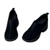 Mocasines retro súper suaves 2026 para mujer, punta redonda, tacones altos de cordones, plataforma impermeable, suela gruesa, zapatos casuales cómodos