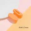Pinza de Lado para Flequillo de Niña de Verano de 4 cm, Color Caramelo Lindo para Mujeres, Pinza de Pato de Plástico Ovalada Versátil de Color Brillante