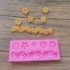 Molde de silicona para decoración de pasteles con borde de patrón, molde para pasteles de chocolate plegable, molde de pegamento con gotas, productos de fábrica