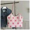 Bolso Cubo Casual para Viajero, Bolso de Hombro Tipo Tote Estilo Retro, Bolso de Lunares de Gran Capacidad, Bolso Nuevo Modelo Estilo Perezoso 2026