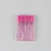 Pincel de Cílios com Haste de Cristal Para Extensão de Cílios Maquiagem Pincel de Cílios de Nylon Portátil Haste de Cristal Pincel para Cílios