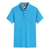 Camisa polo camiseta personalizada solapa overol manga corta publicidad camisa cultural ropa de trabajo personalizada bordado de logo de verano