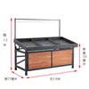 Prateleira de Frutas Yonghui Supermercado Exibição Aço Madeira Ilha Prateleira de Legumes Multi-Camada Ajustável Trapezoidal Plataforma Comercial
