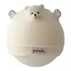 Touca para Bebê Sem Costura Touca Fetal Ursinho Fofo para Bebê Menino Touca de Primavera e Outono Proteção da Moleira para Recém-Nascido