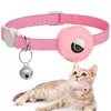 Amazon Apple Airtag Localizador Rastreador Coleira de Gato Capa de Silicone Bolsa Refletora Três Lados Sino Cachorro Animal de Estimação