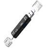 Lector de tarjetas tres en uno para teléfono móvil y computadora tipo C, tarjeta TF, micro USB, ratón, teclado, unidad flash USB, lector de tarjetas, sin unidad