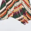Estilo Europeo Transfronterizo Z 2026 Nueva Moda Temperamento Ropa para Mujer Venta al por Mayor Viaje Diario Falda Estampada Asimétrica 8060214