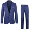 2026 Comércio Exterior Terno Masculino Duas Peças Profissional Formal Roupa de Padrinho Roupa do Noivo Terno de Casamento Conjunto de Duas Peças