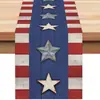 Camino de Mesa de Venta Caliente para el Día de la Independencia, Mantel Decorativo del 250 Aniversario Americano, Decoración del Hogar, Mesa de Café de Sala de Estar, Mantel para Mesa de Cocina