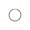 Pulsera de circón esmeralda vintage con microincrustaciones de cobre para mujer, pulsera para novias, estilo coreano, temperamento de lujo ligero, pulsera estilo celebridad de internet