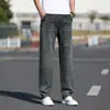 Calça jeans masculina jovem, moderna, casual, versátil, nova, para primavera/outono 2026, solta, reta, elástica, confortável
