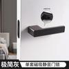 Cerradura de Puerta Minimalista Italiana Interior Dormitorio Silenciosa Magnética Ecológica Manija de Puerta Moderna Simple Llave Oculta Cerradura de Puerta de Habitación