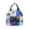 Bolsa de almuerzo con diseño de estrella de Stitch, lonchera de dibujos animados de Stitch para bebé, bolsa de picnic de papel de aluminio, lonchera portátil, bolsa de hielo