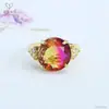 Anillo de Vidrio Colorido Retro Europeo y Americano Ai Yu Banda de Anillo Ajustable Transfronterizo Transmisión en Vivo Venta Caliente Venta al por Mayor S5021511