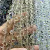 6mm 8mm Furo Transversal Cristal de Morango Cristal Multifacetado Contas Soltas DIY Pulseira Feita à Mão Acessórios de Joias para Pendurar no Carro Contas