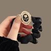 Estilo coreano Pequeno Estilo Perfumado Cetim Intestino Grosso Anel de Cabelo Rose Pearl Heavy Industry Hair Ring Vintage Simples All-match Rubber Band Head Rope