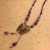 Collar Colgante de Campana de Cerámica Estilo Étnico Retro para Mujer 2025 Nueva Cadena Larga de Suéter Tendencia Accesorios