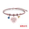 Pulsera Europea y Americana transfronteriza hueso de serpiente día del maestro acero inoxidable diamante azul conmemorativa regalo de vacaciones grabado pulsera de acero de titanio al por mayor