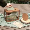 Caja de regalo de tarjeta de felicitación de madera nueva más vendida transfronteriza, suministros de boda, caja de tarjetas de presentación calada, caja de registro, caja de regalo de boda de madera