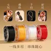 Cuerda elástica hecha a mano resistente al desgaste con cuentas de colores, hilo para joyería DIY para tejer cordones de cristal y cordón especial para ensartar para pulseras hechas a mano