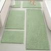 Set de 5 Alfombrillas Absorbentes para Piso, Felpudos para Puerta de Entrada, Alfombrillas Antideslizantes Resistentes a Manchas para Entrada, Alfombras para Mesita de Noche de Dormitorio, Transfronterizo