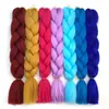 Peluca de Fibra Sintética Africana Trenza Grande de Fibra de Alta Temperatura para Mujer, Cabello Trenzado de un Solo Color, Rastas, Se Puede Ondular y Teñir