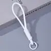 Llavero Tejido de Colores Lanyard con Nudo de Paraguas de Color Caramelo Colgante para Bolso Mochila Decoración Linda Suministro al por Mayor