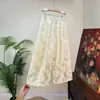 Pantalones Casuales Jacquard Estilo Chino Nuevo Zhi Li Estilo Nacional para Mujer Otoño 2026 Nuevos Pantalones de Pierna Ancha Elásticos de Cintura Alta