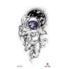 Impermeable pequeño tatuaje de brazo completo pegatina símbolo tótem animal calavera en stock al por mayor pegatina de tatuaje de texto