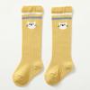 Nuevos calcetines largos para bebé estilo coreano Otoño e Invierno 2026, calcetines altos de pantorrilla para niños estilo academia, calcetines altos de estudiante a rayas con animales