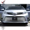 Adecuado para 18 Toyota Sienna Recorte de Rejilla Inferior Delantera Tiras Brillantes Tiras Decorativas de Parachoques Delantero Sienna Modificación Especial