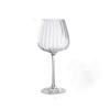Copa de vino con rayas verticales nórdicas, copa de champán, copa de cristal con rayas creativas, copa de vino de cristal para el hogar