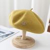 Boina para mujer, estilo británico retro, otoño e invierno, gorro de pintor de lana japonesa, gorro Beilei para mujer, versátil gorro de moda coreana