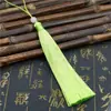 Borla Larga de Seda de Hielo de 12 cm para Bolsitas de Té, Colgantes de Abanico, Borlas Hanfu, Accesorios y Colgantes de Estilo Vintage