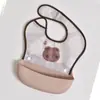 Bata Infantil Niños y Niñas Guardería Bebé Impermeable Bolsillo para Arroz Babero para Comer Babero de Alimentación Complementaria Vestir al Revés