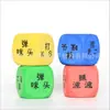 Dados de burbuja de colores suministros para bar actividad de juego dados digitales taza de color ayudas de enseñanza para niños juguete tamiz de EVA