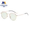 2026 Nuevas Gafas Ópticas Fotocromáticas Anti-Luz Azul Estilo Retro Coreano Unisex de Metal Gafas Irregulares de Prescripción