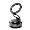 Soporte Magnético para Coche Plegable de Metal Rotación de 360 Grados Soporte de Adsorción por Vacío Soporte para Teléfono de Navegación para Coche