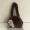 Bolso de Mano de Peluche Nuevo Lindo Otoño/Invierno Bolsa Pequeña de Marca Casual para el Viaje Diario Bolso de Hombro Único Bolso Cruzado Versátil de Moda