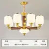 Nuevo candelabro para sala de estar estilo chino, madera maciza, luz principal estilo Zen chino para el pasillo, lámpara colgante estética estilo Song para el comedor, 6 años sin cobre