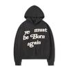 Suéter largo com estampa de espuma KANYE CPFM rebirth moda americana de rua KANYE moletom com forro de fleece masculino INS
