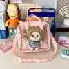Estilo Ins Estilo Japonés Lindo Bolsa Waler de Segunda Dimensión Bolsa Transparente de Dolor Bolso de Mano de Estudiante de Chica Suave Bolso Cruzado Bolso de Mujer